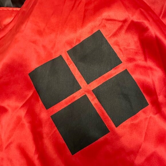 New Harley Quinn Corset Dress & Hood Costume (2 pc), Small - Picture 9 of 10